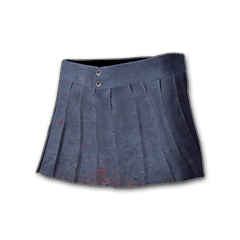 Плиссированная мини-юбка (синий)