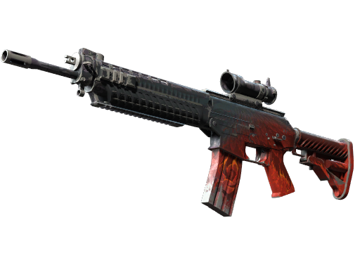 StatTrak™ SG 553 | Darkwing (Battle-Scarred)