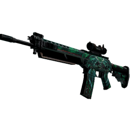 StatTrak™ SG 553 | Dragon Tech (Battle-Scarred)