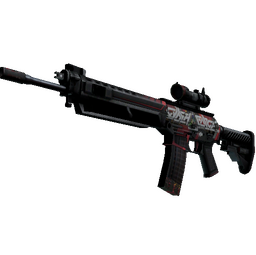 SG 553 | Cyberforce (Battle-Scarred)