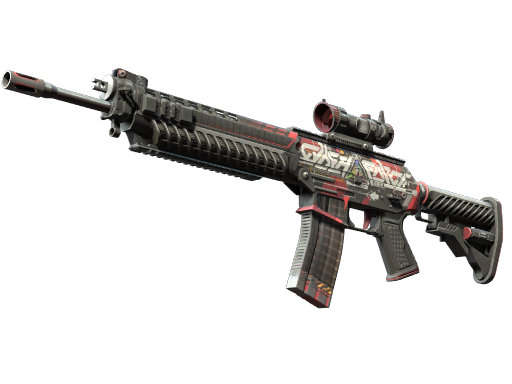 StatTrak™ SG 553 | Cyberforce (Well-Worn)