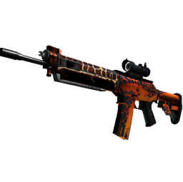 StatTrak™ SG 553 | Tiger Moth (Well-Worn)