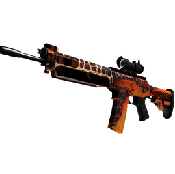 StatTrak™ SG 553 | Tiger Moth (Minimal Wear)