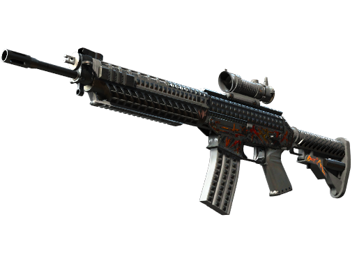 StatTrak™ SG 553 | Heavy Metal (Field-Tested)