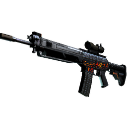 StatTrak™ SG 553 | Heavy Metal (Minimal Wear)