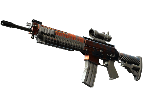 StatTrak™ SG 553 | Danger Close (Battle-Scarred)