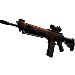 StatTrak™ SG 553 | Danger Close (Well-Worn)