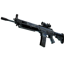 StatTrak™ SG 553 | Wave Spray (Battle-Scarred)