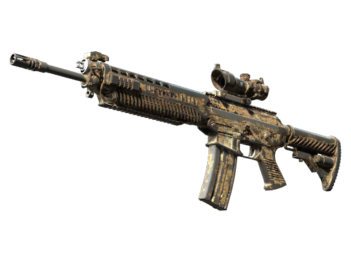 SG 553 | Bleached (Battle-Scarred)