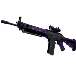 StatTrak™ SG 553 | Ultraviolet (Well-Worn)