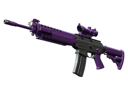 StatTrak™ SG 553 | Ultraviolet (Well-Worn)