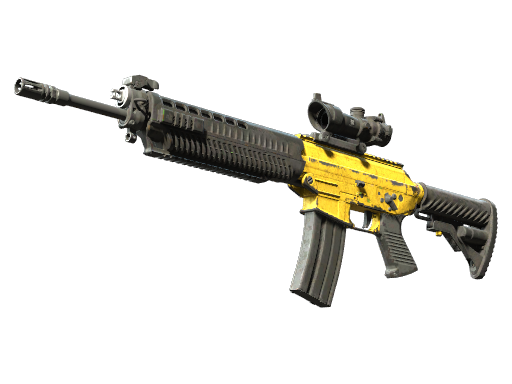 SG 553 | Bulldozer (Battle-Scarred)