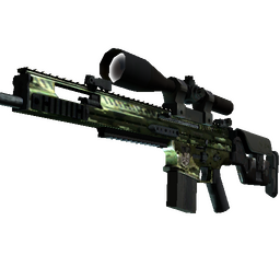 StatTrak™ SCAR-20 | Green Marine (Battle-Scarred)