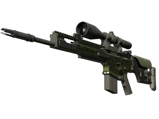 StatTrak™ SCAR-20 | Green Marine (Battle-Scarred)