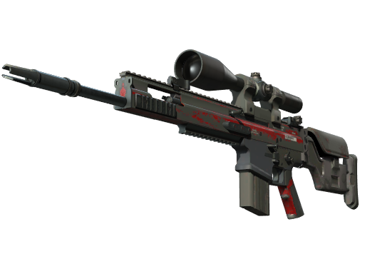 SCAR-20 | Crimson Web (Battle-Scarred)