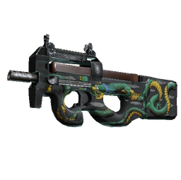 P90 | Emerald Dragon (Well-Worn)