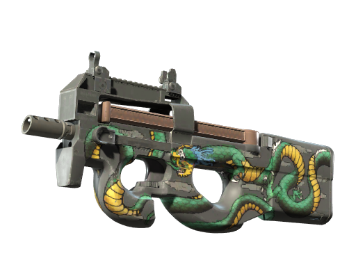 StatTrak™ P90 | Emerald Dragon (Minimal Wear)