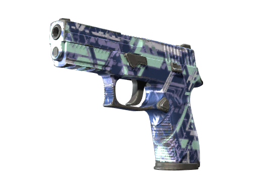 Souvenir P250 | Digital Architect (Well-Worn)