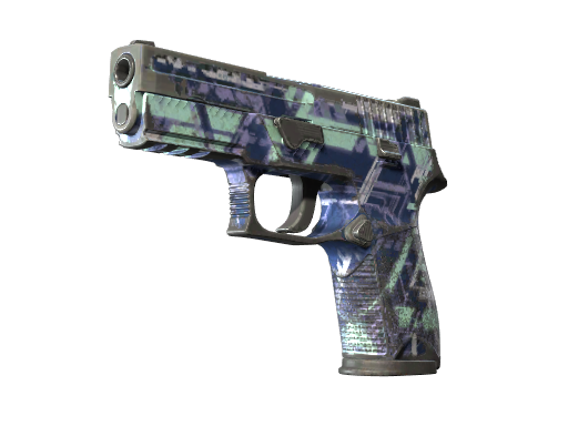 Souvenir P250 | Digital Architect (Battle-Scarred)