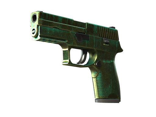 Item StatTrak™ P250 | Verdigris (Battle-Scarred)