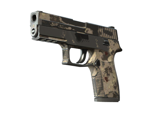 Souvenir P250 | Black & Tan (Battle-Scarred)