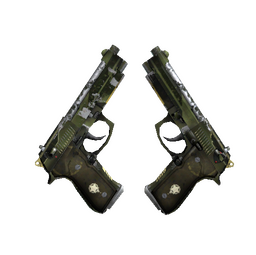 StatTrak™ Dual Berettas | Retribution (Well-Worn)