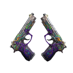 StatTrak™ Dual Berettas | Flora Carnivora (Battle-Scarred)