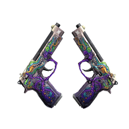 StatTrak™ Dual Berettas | Flora Carnivora (Field-Tested)