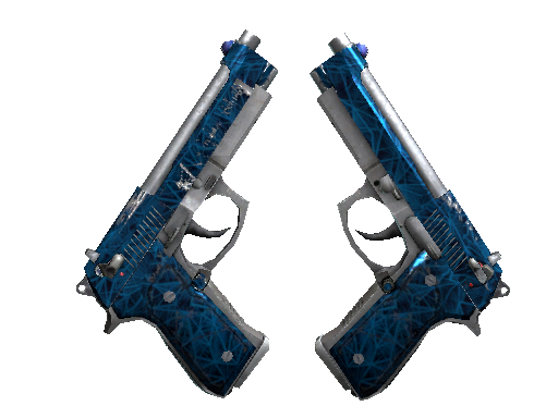 Dual Berettas | Cobalt Quartz (Field-Tested)