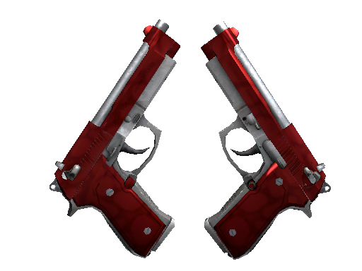 StatTrak™ Dual Berettas | Hemoglobin (Minimal Wear)