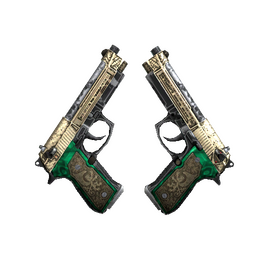 StatTrak™ Dual Berettas | Royal Consorts (Well-Worn)