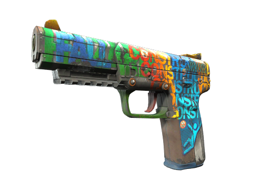 Souvenir Five-SeveN | Fall Hazard (Well-Worn)