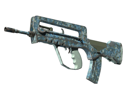 FAMAS | Cyanospatter (Field-Tested)