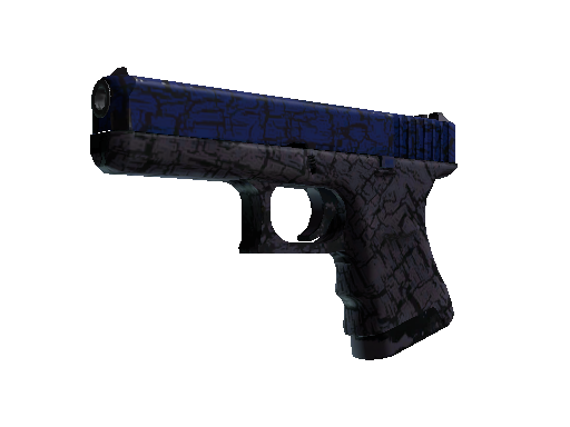 StatTrak™ Glock-18 | Blue Fissure (Well-Worn)