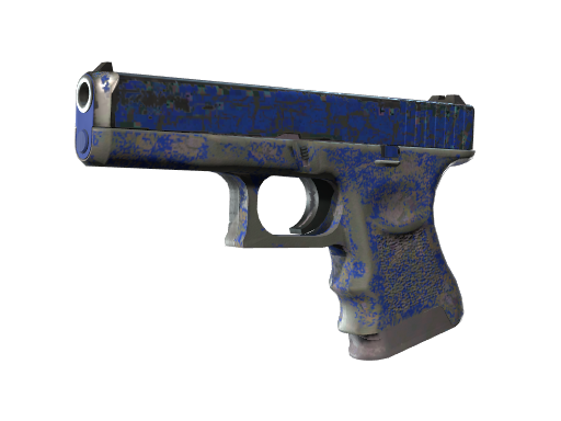 StatTrak™ Glock-18 | Blue Fissure (Battle-Scarred)