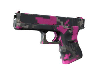 Glock-18 | Пиксельный камуфляж «Розовый»