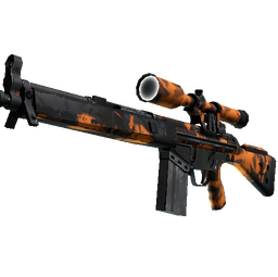 StatTrak™ G3SG1 | Orange Crash (Well-Worn)