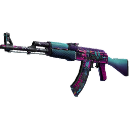 StatTrak™ AK-47 | Neon Rider (Battle-Scarred)