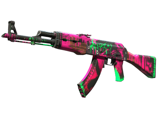 StatTrak™ AK-47 | Neon Revolution (Well-Worn)