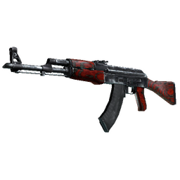 StatTrak™ AK-47 | Red Laminate (Battle-Scarred)