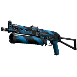 StatTrak™ PP-Bizon | Blue Streak (Well-Worn)