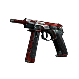 CZ75-Auto | Red Astor (Battle-Scarred)