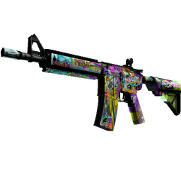 StatTrak™ M4A4 | In Living Color (Well-Worn)