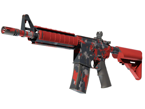 M4A4 | Camuflagem Digital — Vermelho