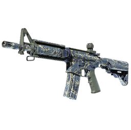 M4A4 | Naval Shred Camo (Well-Worn)