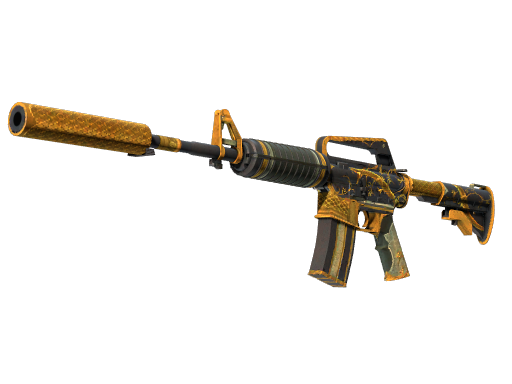 StatTrak™ M4A1-S | Golden Coil (Battle-Scarred)