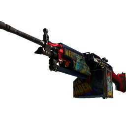 StatTrak™ M249 | Nebula Crusader (Well-Worn)