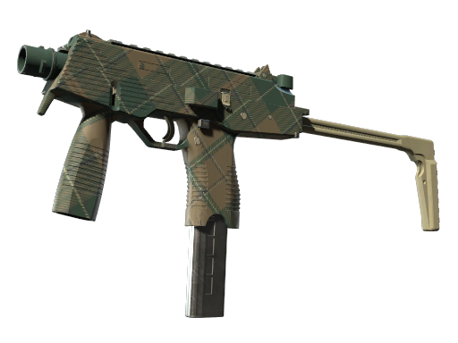 MP9 | Green Plaid (Minimal Wear)