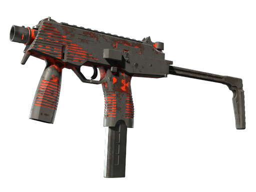 MP9 | Setting Sun (Battle-Scarred)