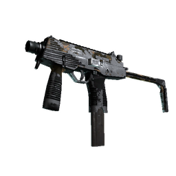 MP9 | Black Sand (Battle-Scarred)